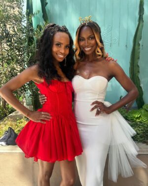 Taja V. Simpson Instagram - Still so full from the #bridalshower! My girls really showed me a great time. They made bringing the big day in a tad bit better 🩷

#tajavsimpson #bride #bridalshower #wife #wifey #blacklove
