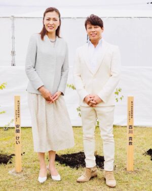 Takanori Nishikawa Instagram - 「第72回全国植樹祭しが2022」
木を植えよう びわ湖も緑のしずくから
#滋賀県 #全国植樹祭しが2022 #イロハモミジ