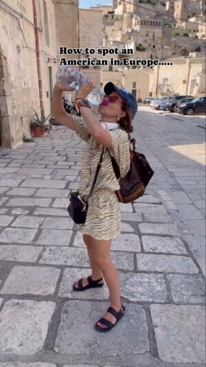 Tammin Sursok Instagram - I didn’t meet one Italian complain about the heat or thirst! 🙌🏻🤩😂✨ What are you like in the heat?! 

#funnyvideos #italy #travel