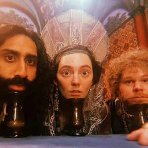 Tanya Reynolds Instagram - More #TheDecameron BTS joy joy joy.
🐀 🐀 🐀 🐀 
(In answer to your inevitable wtf is going on in the last video, question; i broke my ankle is the short answer).
Watch our weird and wonderful show on @netflix now. Yeah literally right now, go on.