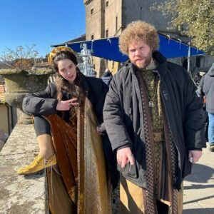 Tanya Reynolds Instagram - More #TheDecameron BTS joy joy joy.
🐀 🐀 🐀 🐀 
(In answer to your inevitable wtf is going on in the last video, question; i broke my ankle is the short answer).
Watch our weird and wonderful show on @netflix now. Yeah literally right now, go on.