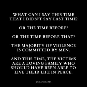 Tarang Chawla Instagram - WHAT CAN I SAY THAT I HAVEN'T ALREADY SAID? MEN, THIS IS SOMETHING WE NEED TO RECKON WITH. 

#NotOneMoreNiki
