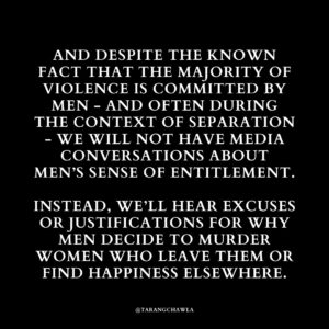 Tarang Chawla Instagram - WHAT CAN I SAY THAT I HAVEN'T ALREADY SAID? MEN, THIS IS SOMETHING WE NEED TO RECKON WITH. 

#NotOneMoreNiki