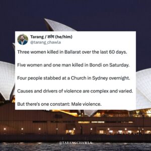 Tarang Chawla Instagram - MALE VIOLENCE 💔