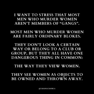 Tarang Chawla Instagram - CN: Violence against women.

THE PROBLEM ISN'T WHETHER WOMEN LEAVE OR STAY. THE PROBLEM IS MEN WHO TREAT WOMEN LIKE CHATTELS.

I'M SORRY, REBECCA. RIP.

#NotOneMoreNiki

Image descriptions in Alt Text.