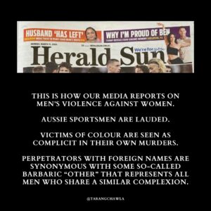 Tarang Chawla Instagram - AUSTRALIAN MEDIA IS FAST BECOMING AN ABSOLUTE MEME, YET THE ONLY ONES LAUGHING ARE THOSE IN CHARGE - FAILED TRUE CRIME NOVELISTS MASQUERADING AS JOURNALISTS.