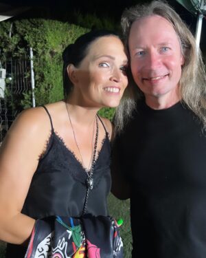 Tarja Turunen Instagram - I had such fun day at @leyendasdelrock_oficial !!! Meeting with my friends from @stratovariusofficial I took the last photo of the band on stage 😂. It was also lovely to catch up with @ratablancaoficial ♥️Safe travels guys!
