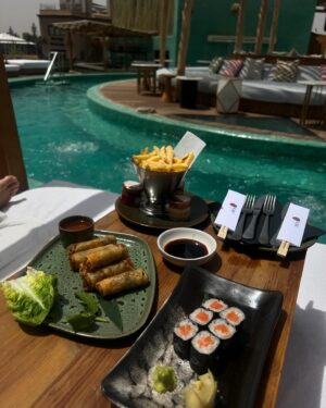 Tasha Ghouri Instagram - Very cutesy, very demure 💫🏜️🤍🫶🏼💛 
@nobumarrakech we had such a lovely relaxing time here! The hotel is so gorgeous & we loved every minute of it!! 🥹