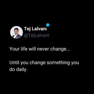 Tej Lalvani Instagram - What habits are you trying to form at the moment?