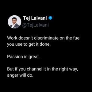 Tej Lalvani Instagram - Do what you need to do to get it done.

#Passion #fuel #success
