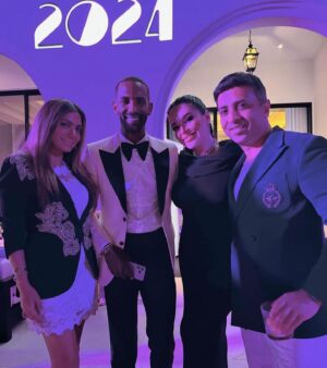 Tej Lalvani Instagram - Grateful for the light and love that surrounded me and my wife @tara_lalvani as we kicked off 2024!

Excited to see what this year holds and how I can make every moment count. Let the fun begin! 🚀
