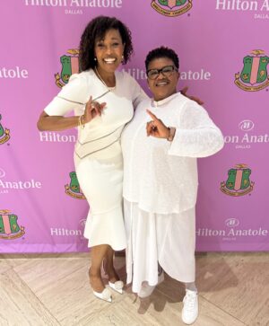 Tembi Locke Instagram - July was EVERYTHING, including becoming an honorary member of @akasorority1908 . Throwing it back to that unforgettable moment, stepping into a legacy of excellence and sisterhood and service. 💕💚💕💚