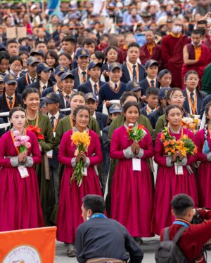 Tenzin Gyatso Instagram - Golden Jubilee cum Lamdon Yarchos Chenmo at the Lamdon Model Senior Secondary School in Leh, Ladakh, India on August 7, 2023. Photos by Tenzin Choejor/OHHDL #dalailama #lamdonschool #leh #ladakh #goldenjubilee