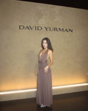 Tessa Brooks Instagram - last night with @davidyurman 🤎