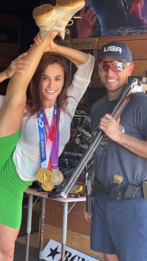 Tetiana Gaidar Instagram - @vincent_hancock #olympics 2024 Paris Skeet Shooting Legend training @tetianagaidar ⚔️how to like an #olympic champion. Should Vincent go for the 2028 Los Angeles Olympics fifth gold medal🥇? Also, name your favorite moment from #olympics2024👇 #nbcolympics #paralympics