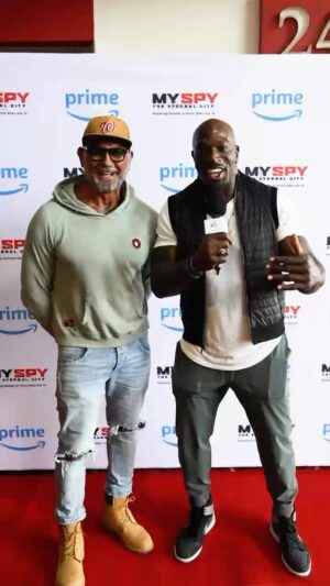 Thaddeus Bullard Instagram - Had a great time hosting kids from @tba.slighmiddle and @bgctampa with my brother @davebautista and star of the upcoming movie @myspymovie 2 Streaming on @amazonprime July 18. Not often do our kids get a chance to have experiences like this but I’m grateful that God has given me and Dave the platform and the means to do so. #exposureleadstoexpansion #blessed #dreamchaser 

Shoutout to my guy @jeffwooley and @travisdoodles for the content ❤️