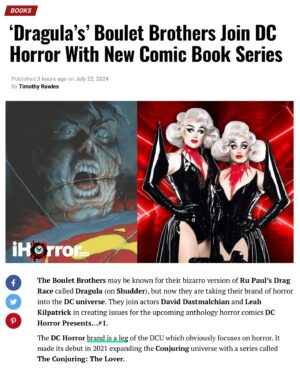 The Boulet Brothers Instagram - The DC Universe is about to get a lot more horrifying…