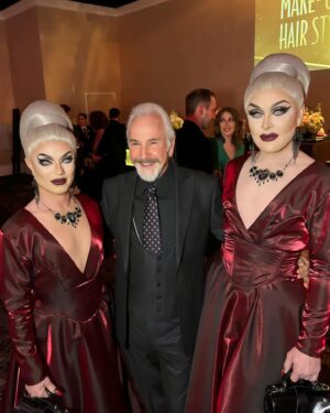 The Boulet Brothers Instagram - We are absolutely thrilled to announce that we’ve been honored with a MUAHS Award for Best Make-Up (Daytime Television / Game Show) for the second year in a row! We are truly grateful to the @muahs_awards , the local 706 guild, and everyone who supported us with their votes. It’s incredibly meaningful to receive this recognition from a community of such talented makeup and hair artists who play an integral role in bringing our TV and movie productions to life. Your validation is truly humbling, and we are deeply appreciative of your support. A very special thank you goes out to the iconic Rick Baker (pictured here), whose groundbreaking work has been a constant source of inspiration for us. We are honored to have his support, and grateful for his contributions to our successes. Thank you all for believing in us! (Dress by @mindylamour hair @marcoswigs makeup us 😉)