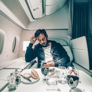 Thibaut Morgado Da Costa Instagram - 🤟🏼 passion : • Travel ✈️ • Food 🍔 • Wine 🍷
.
.
.
. 
#airfrance #fly #travel #paris #dubai #france #first #firstclass #bed #home #wine #foodporn #food #phone #back #goodvibes #picture #holidays #seeyousoon #remember #love