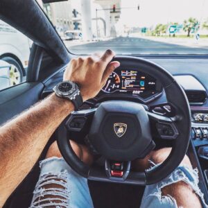 Thibaut Morgado Da Costa Instagram - Vroom vroom 🏎💨 ! #dubai #emirates #work #onmyway #car #lamborghini #huracan #luxury #luxurycars #audemarspiguet #sun #road #go #dayoff