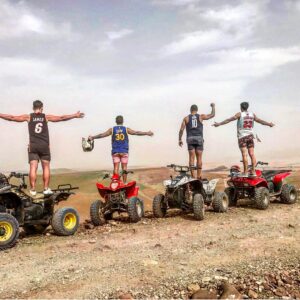 Thibaut Morgado Da Costa Instagram - 👳🏼👳🏻👳🏽👳🏻 the dream team ✔️ #maroc #marrakech #🇲🇦#sun #holidays #friends #family #weekend #quad #nba