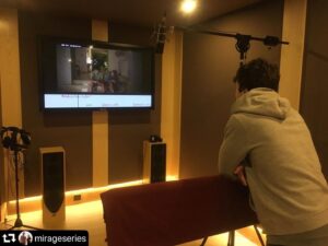 Thomas Chomel Instagram - ・・・
Here's a #behindthescenes look at @thomas_chomel dubbing a scene from Mirage. 
We are incredibly proud of the series! Soon you'll see why!!!
.
#BTS #espionage #spythriller #dubbing #firstlook #inthestudio #international