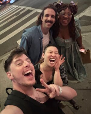 Thomas Sanders Instagram - This saga played out in less than two weeks. I’m reeling in the best possible way. 💜 Thank you to all who made this happen, it was a dream! Look for me whenever Season 10 of Um, Actually debuts!!