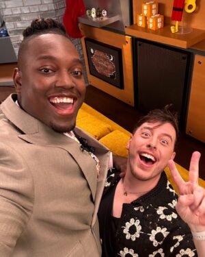 Thomas Sanders Instagram - This saga played out in less than two weeks. I’m reeling in the best possible way. 💜 Thank you to all who made this happen, it was a dream! Look for me whenever Season 10 of Um, Actually debuts!!