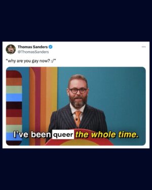 Thomas Sanders Instagram - This saga played out in less than two weeks. I’m reeling in the best possible way. 💜 Thank you to all who made this happen, it was a dream! Look for me whenever Season 10 of Um, Actually debuts!!