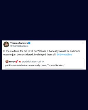 Thomas Sanders Instagram - This saga played out in less than two weeks. I’m reeling in the best possible way. 💜 Thank you to all who made this happen, it was a dream! Look for me whenever Season 10 of Um, Actually debuts!!