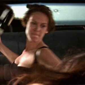 Tia Carrere Instagram - 30th Anniversary of this epic limousine fight with @jamieleecurtis courtesy of @jamescameronofficial and dear @jonplandau  @taniammakeup thanks for making me look so good even beat up
