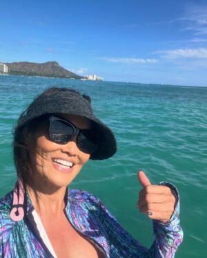 Tia Carrere Instagram - Gotta stay active when I’m travelling! Because I love the food in Hawaii too much! 😆