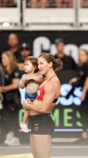 Tia-Clair Toomey Instagram - The greatest to ever do it 🏆 

@tiaclair1 took a moment to celebrate with her daughter Willow after securing her 7th CrossFit Games Championship.

#thewodlife #crossfitgames