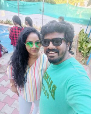 Tiger Thangadurai Instagram - Wishing a very Happy Birthday my dear Manaivi Aruna ❤️🎂🎂💐💐 #ʜʙᴅᴀʀᴜɴᴀ #HBDAruna