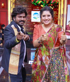 Tiger Thangadurai Instagram - this week @priyankapdeshpande and @thangadurai_actor #cookwithcomali @vijaytelevision @vijaytvpugazh @kuraishi_the_entertainer @madhampatty_rangaraj @sarath_kpy #thangadurai