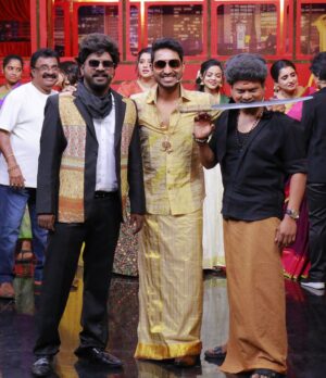 Tiger Thangadurai Instagram - this week @priyankapdeshpande and @thangadurai_actor #cookwithcomali @vijaytelevision @vijaytvpugazh @kuraishi_the_entertainer @madhampatty_rangaraj @sarath_kpy #thangadurai
