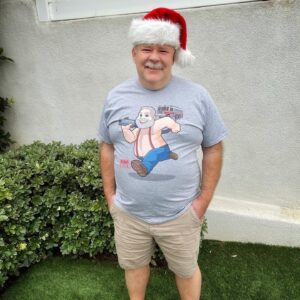 Tim Hooper Instagram - Just in time for the holidays, y’all can get your very own tshirt with my character from the @bearcitystudios movies — link in bio! 🎅🏻 🎄

#bearcity #happyholidays #christmashopping #gifts #actorslife #cartoon #firechief #timhooper #bears #mustachesofinstagram #beartees