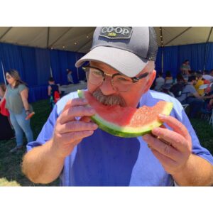 Tim Hooper Instagram - Got the chance to visit the @cawatermelonfestival and stuff my face full of 🍉 🍉 🍉 — which is probably one of my favorite things in the whole world.

#watermelon #watermelonfestival #stuffedbear #summerbear #summer #losangeles #lasummer #allyoucaneat #foodfair #favorite