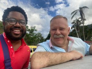 Tim Hooper Instagram - So far so good on the cruise 🛥️ with my bestie @vertonbanks celebrating the strike being over and my birthday that’s coming up