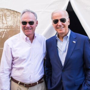 Tim Kaine Instagram - I want to celebrate President @JoeBiden for his lifetime of public service. As President, he's put Americans first — passing historic legislation to rebuild our economy and infrastructure, creating 15  million jobs, and cutting costs for families.

I'm proud to call him a friend.