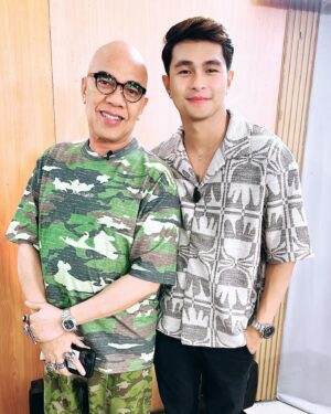 Tim Tuppil Instagram - Cayetano in Action with Tito Boy Abunda!
#Taping #Host