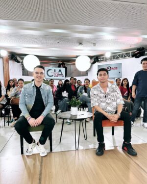 Tim Tuppil Instagram - Cayetano in Action with Tito Boy Abunda!
#Taping #Host