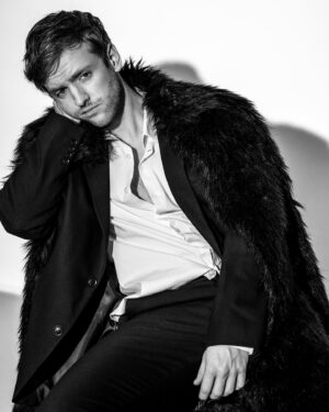Timur Bartels Instagram - channeling the timeless edge of monochrome - in the studio w/ @peterulimax :)