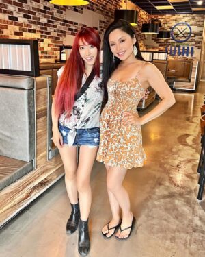 Tina Guo Instagram - Catching up over 🍣 We are excited for the upcoming @hanszimmerlive US/Canada Tour! Hope to see you there 🤍

#RicePower 🍚