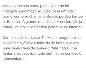 Titi Müller Instagram - APENAS >> 
Rip Sílvio