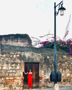 Tiya Sircar Instagram - One happy girl enjoying the heck outta Guaté. 🇬🇹💖

~ colorful, decorated streets of San Juan La Laguna
~ an original Botero in the bar at my new favorite hotel, @casapalopo (do yourself a favor and STAY HERE. DO IT!!)
~ lovely painted village of Santa Catarina Palopo
~ ancient Mayan ruins of Tikal
~ the veranda of Casa Palopo 
~ beautiful streets & 16th century ruins of Antigua Guatemala
~ in my element at the bi-weekly Mercado de Chichicastenango (an absolutely wild & wonderful experience, IYKYK)
~ waiting on a “lancha” to continue village-hopping around Lago de Atitlán
~ Mayan temple jump at Tikal (sorry, had to)
~ Casa Palopo, can NOT say enough about this place (“get thee to confession” and seriously, get thee to Santa Catarina Palopo!)

#Guatemala #Guate #Chichicastenango #LagodeAtitlan #AntiguaGuatemala