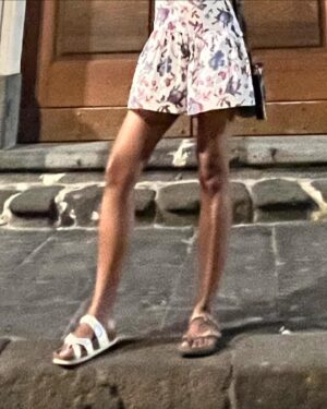 Tiya Sircar Instagram - Why yes, I *am* in Sicily right now and yes, I *did* just discover that I wore two different shoes out and about all evening without noticing until I got back to my hotel room. 🥴

Can I blame this on jet lag or nah? (I’ve been traveling around Europe for 8 days sooo… prob nah? 😖)

#Birkenstocks #Birkproblems #doh