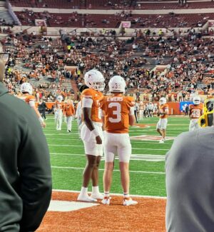 Tiya Sircar Instagram - We did it! My beloved Texas Longhorns are headed to the Big 12 Championship, baby! HOOK ‘EM HORNS! 🤘🏽🏈🤠🐂🥹

#TexasLonghorns #LonghornsNation
#TexasForever #ArchManningFTW😍

Thank you times a million to ma girl @hillaryjenson for the most crazy fun home game extravaganza yesterday! Was truly one for the BOOKS. 📚🙌🏽