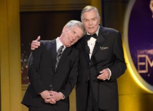 Tom Bergeron Instagram - The Game Show Jedi & his Padawan. At the 2018 @daytimeemmys. #rip, my friend 😔 #hollywoodsquares