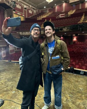 Tom Cavanagh Instagram - 🎵”We go together….🎵” 💛⚡️❤️

A joy to see @grantgust finally play a good guy. 

#W4E a stupendous spectacle and GG is tremendous in it, go see him and this  crazy talented Broadway troupe! 🎭 

@w4emusical 
 🌹 🐘
📷: @photo_mocavanagh